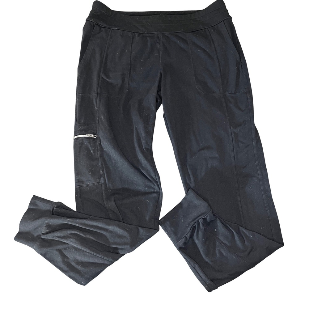 Athleta Black Zip Pocket Jogger Cargo Pants Womens Size S Activewear Athleisure